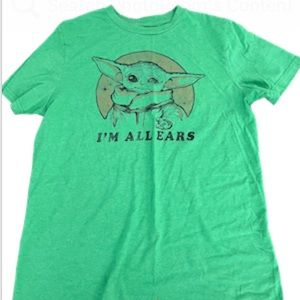 Star Wars Green Baby Yoda Graphic Over Sized T-Shirt Women’s Medium